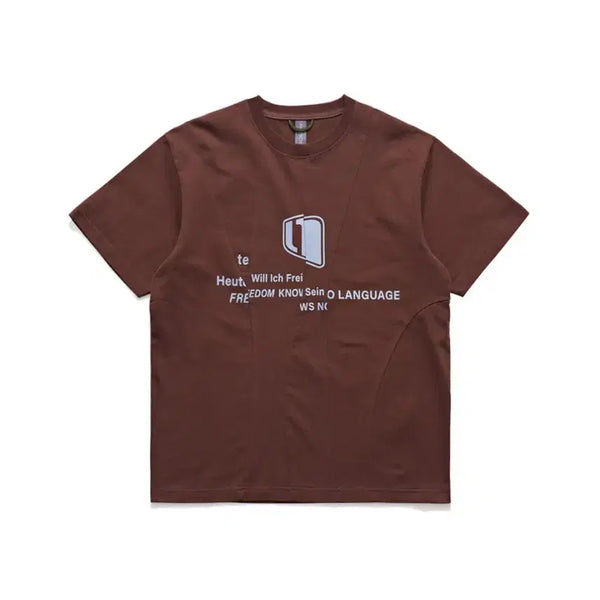 [BUNJANG] Unaffected Wiggle Cut T-Shirt Pecan / 언어펙티드 WIGGLE CUT T-SHIRT / PECAN