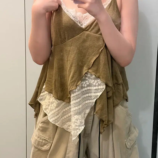 [BUNJANG] Miko House Suzuko Sleeveless Top Vintage / 스즈코 미코하우스 와이즈걸 슬리브리스