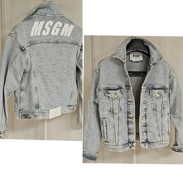 [BUNJANG] MSGM Washed Denim Jacket / MSGM(38)연블루워싱 데님 자켓