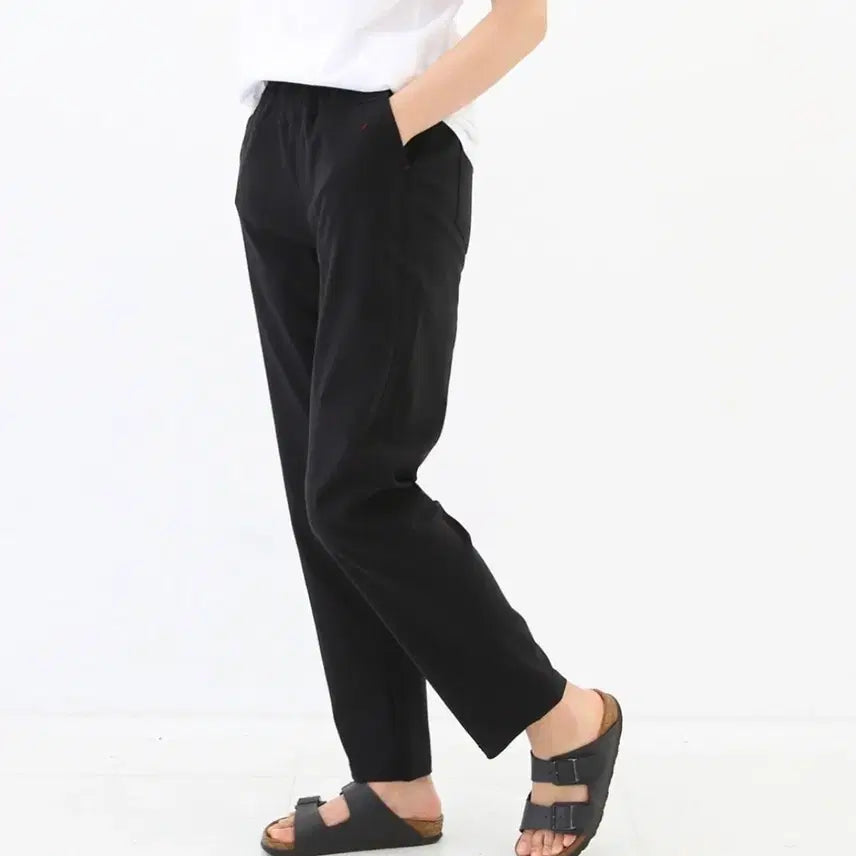 [BUNJANG] Summer Straight Span Pants (2 Pairs) / 일자스판 여름밴딩바지 2장