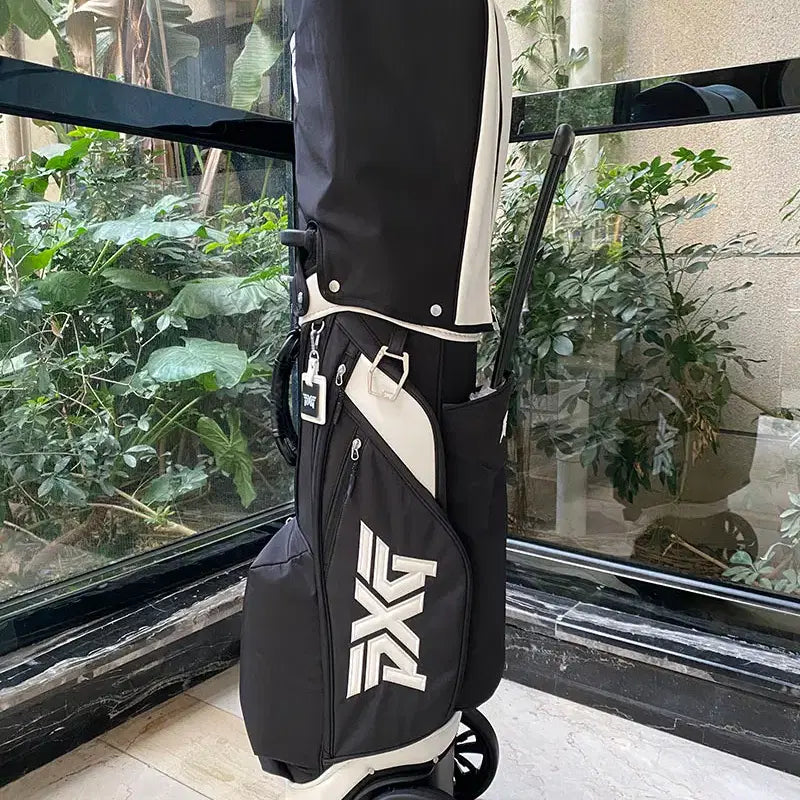 [BUNJANG] Wheeled Golf Bag Caddy Bag (Black) / 바퀴형 골프백 휠캐디백  (블랙)