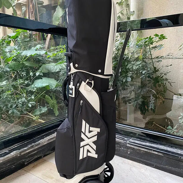 [BUNJANG] Wheeled Golf Bag Caddy Bag (Black) / 바퀴형 골프백 휠캐디백  (블랙)