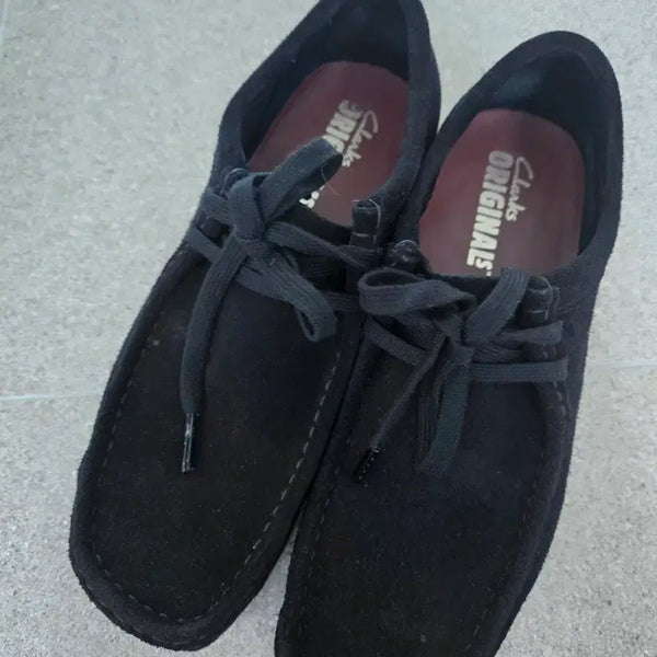 [BUNJANG] Clarks Wallabee Black Suede Shoes / 왈라비 블랙 스웨이드