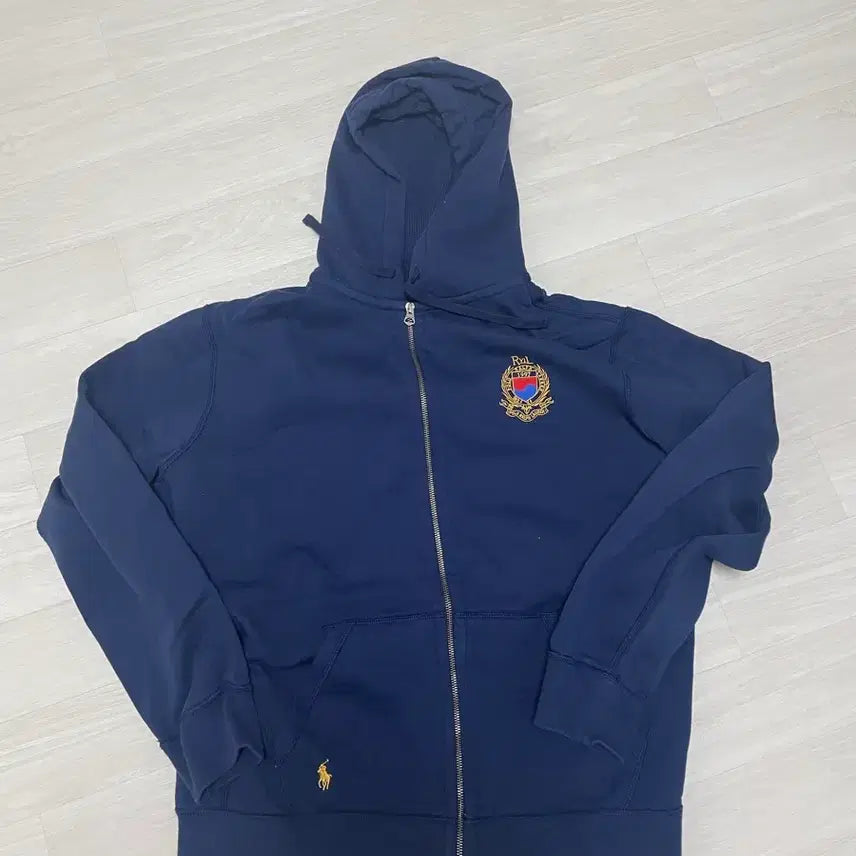 [BUNJANG] Polo x Cassina Embroidered Logo Zip-Up Hoodie XL / 폴로 카시나 후드집업 xl(최종가)