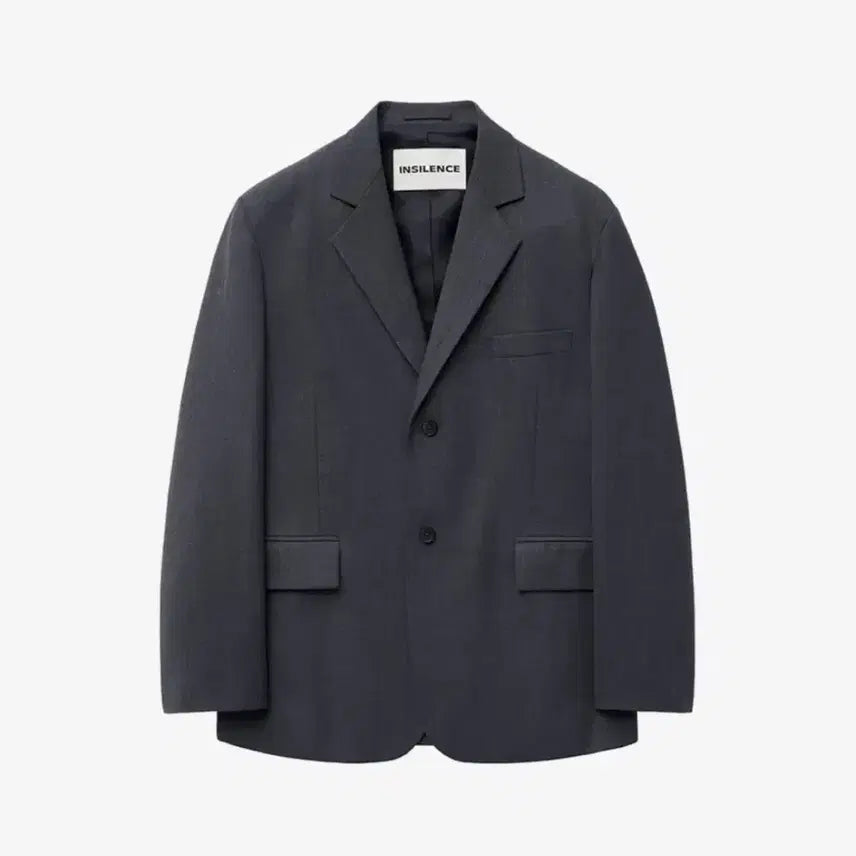 [BUNJANG] INSILENCE Oversized Wool Blazer Dark Grey / (M) 인사일런스 오버사이즈 울 블레이저 다크그레이
