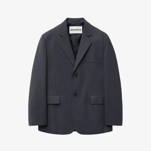 [BUNJANG] INSILENCE Oversized Wool Blazer Dark Grey / (M) 인사일런스 오버사이즈 울 블레이저 다크그레이