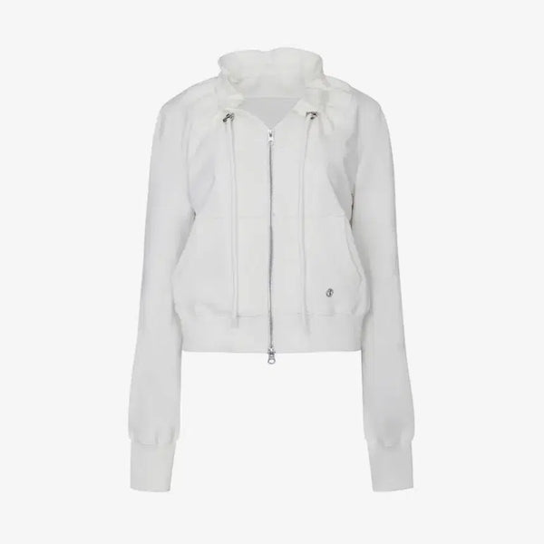[BUNJANG] Pain Or Pleasure BLOOM ZIP-UP JACKET White / 페인오어플레져 BLOOM ZIP-UP JACKET white