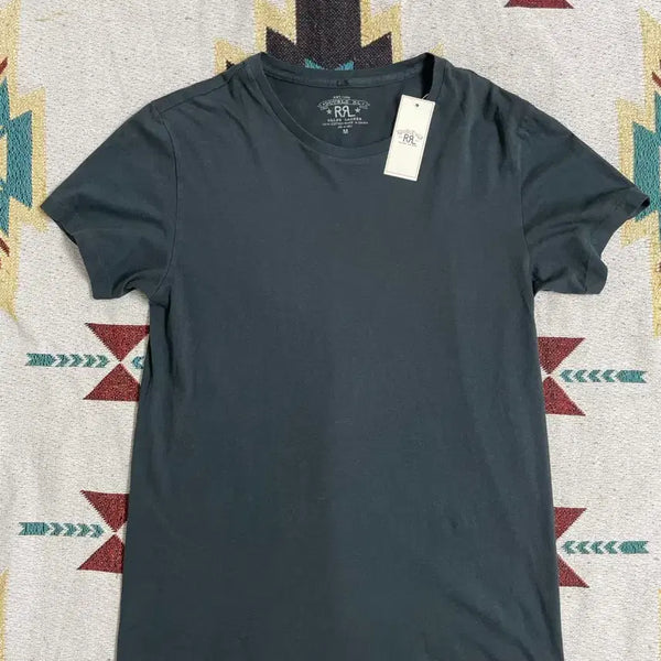 [BUNJANG] RRL Charcoal Black Short Sleeve T-Shirt (M) / RRL 반팔 티셔츠 차콜 블랙(M)