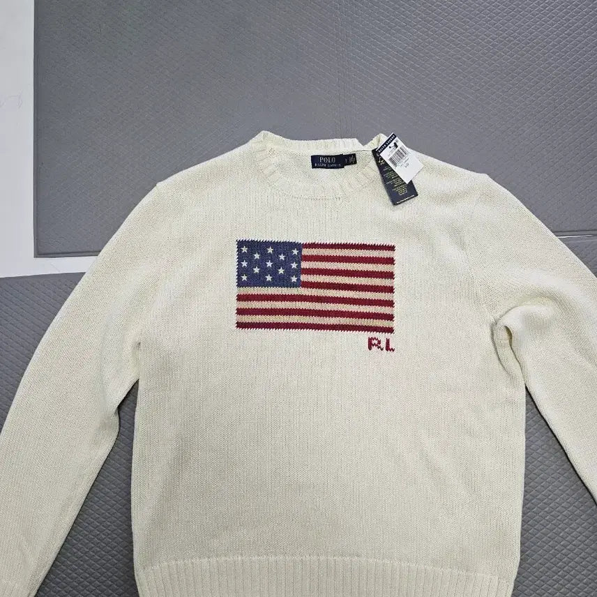 [BUNJANG] Polo Ralph Lauren Flag Knit Sweater / 폴로 랄프로렌 성조기 니트