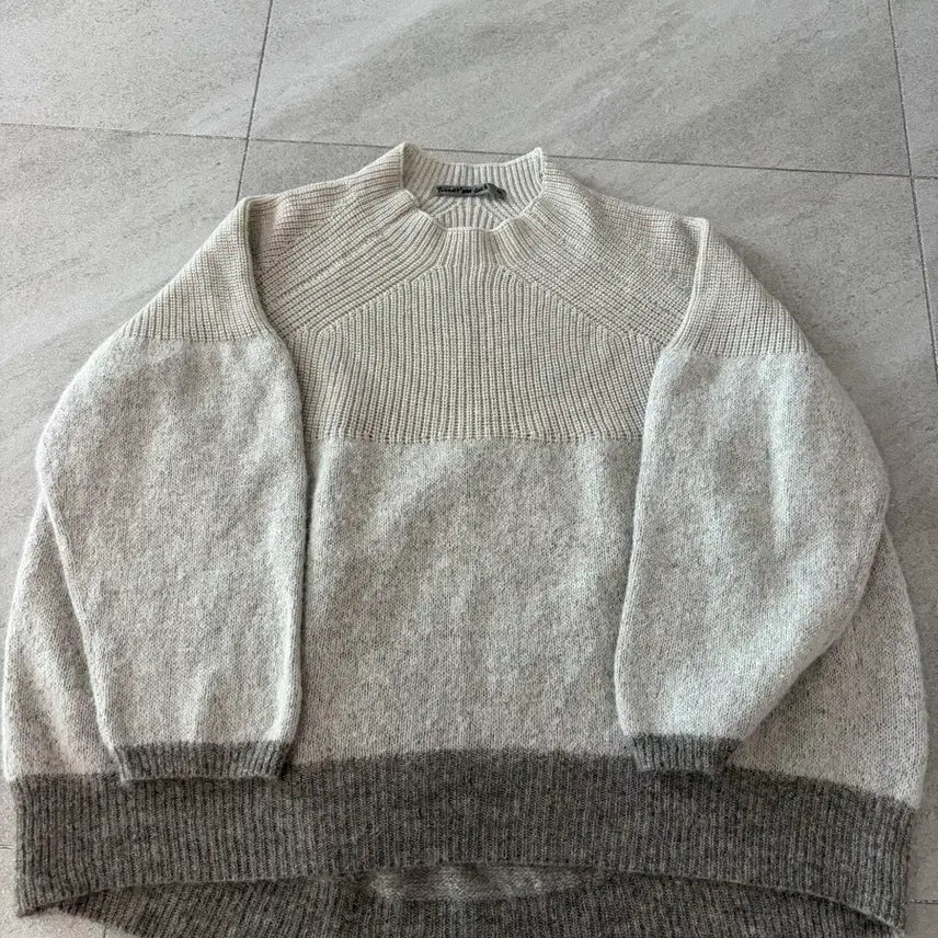 [BUNJANG] Transit Par Such Oatmeal Alpaca Knit 42 / transit parsuch 트랜짓 오트밀 알파카 니트 42