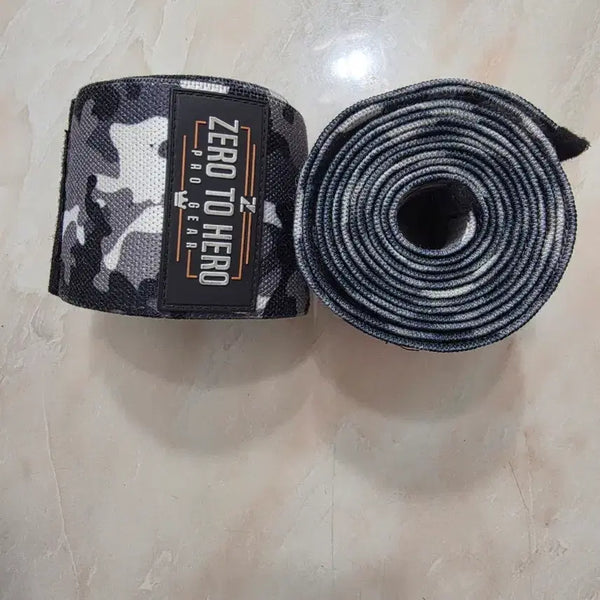 [BUNJANG] Zero to Hero Fitness Camo Knee Support / 제로투히어로 헬스 무릎보호대 카모
