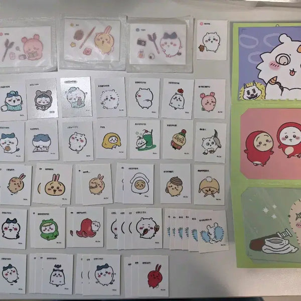 [BUNJANG] Chiikawa Sealing Sticker Bromide Set / 먼작귀 치이카와 띠부씰 /올리브영 베이글칩 띠부 /브로마이드