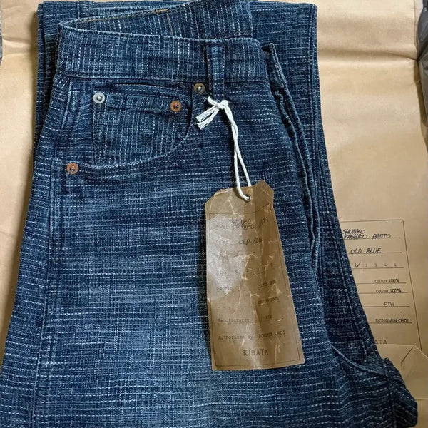 [BUNJANG] Kibata Shunkokashiko Pants Old Blue Size 1 / [새상품]키바타 슌코카시코 팬츠 올드블루 1사이즈 풀구성