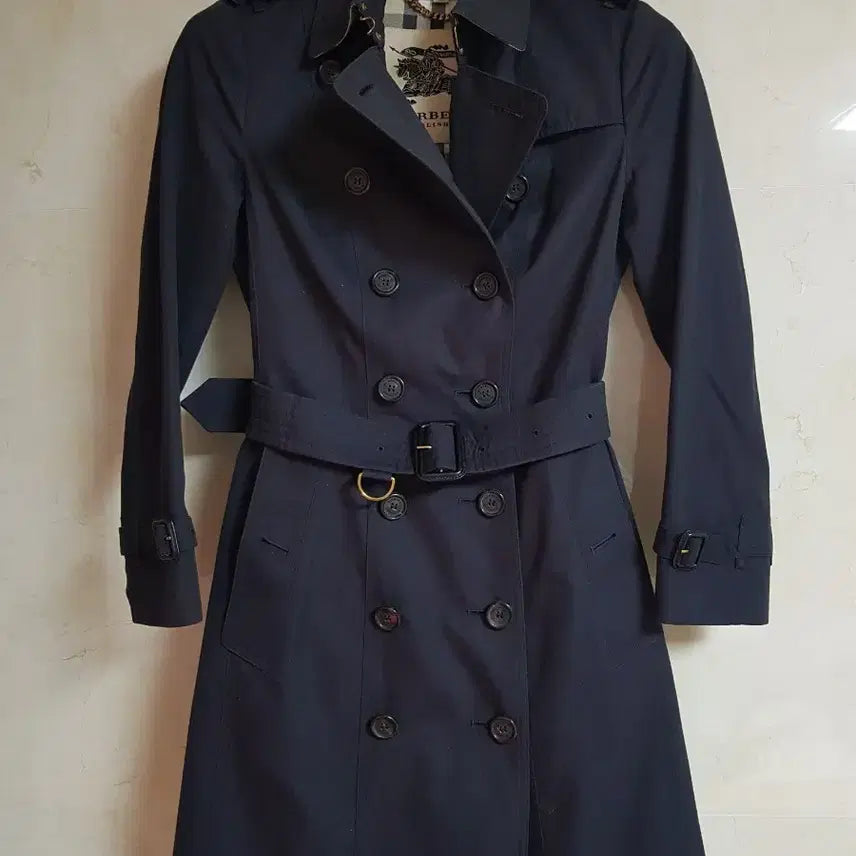 [BUNJANG] Burberry Sandringham Trench Coat Navy UK6 / 버버리 샌드링엄 트렌치코트