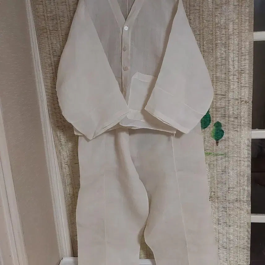 [BUNJANG] Ramie Men's Hanbok Jeogori and Baji Set / 모시 남성 한복 저고리 바지 세트