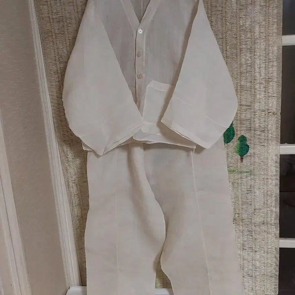[BUNJANG] Ramie Men's Hanbok Jeogori and Baji Set / 모시 남성 한복 저고리 바지 세트