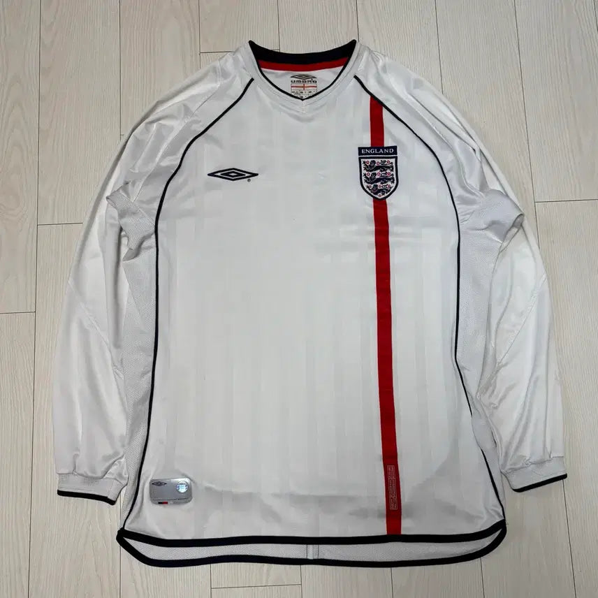 [BUNJANG] Umbro England 2001-2003 Long Sleeve Football Jersey Size M / [M] 엄브로 잉글랜드 01-03 긴팔 유니폼