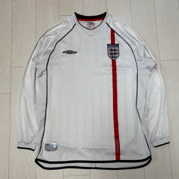 [BUNJANG] Umbro England 2001-2003 Long Sleeve Football Jersey Size M / [M] 엄브로 잉글랜드 01-03 긴팔 유니폼