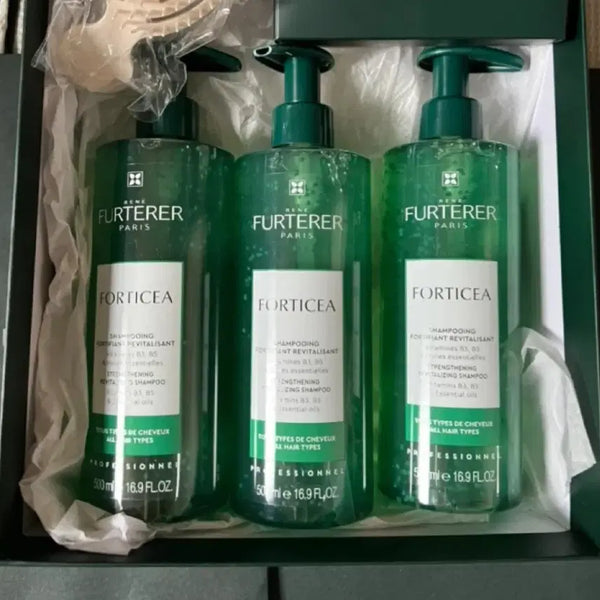 [BUNJANG] René Furterer Forticea Shampoo 3-Piece Set with Organza Bag / 르네휘테르 포티샤 샴푸 3개+오간자백 세트
