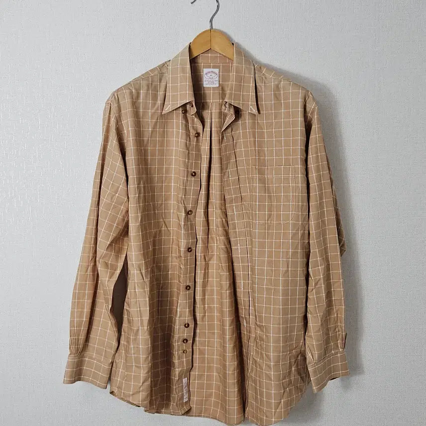 [BUNJANG] Brooks Brothers Original Check Rattan Classic Polo Shirt M / 브룩스브라더스 오리지널 셔츠 체크 라탄 클래식 폴로 M