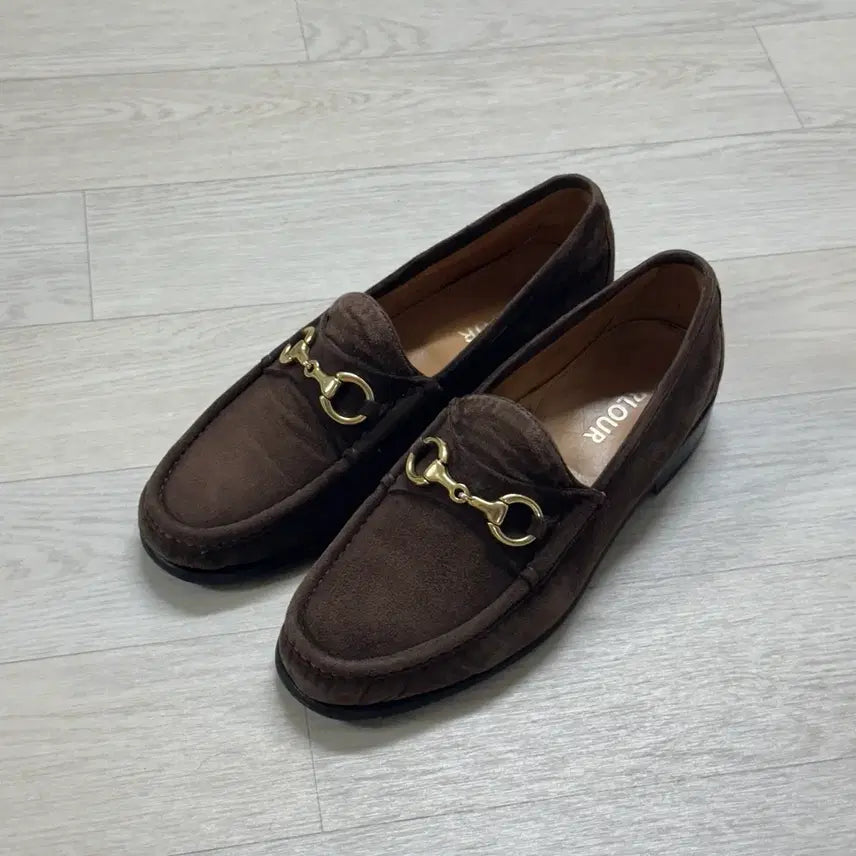 [BUNJANG] Parler Horsebit Brown Suede Loafers UK 6.5 EU 40.5 / 팔러 홀스빗 브라운 스웨이드 로퍼 uk6.5 eu40.5 255사이즈