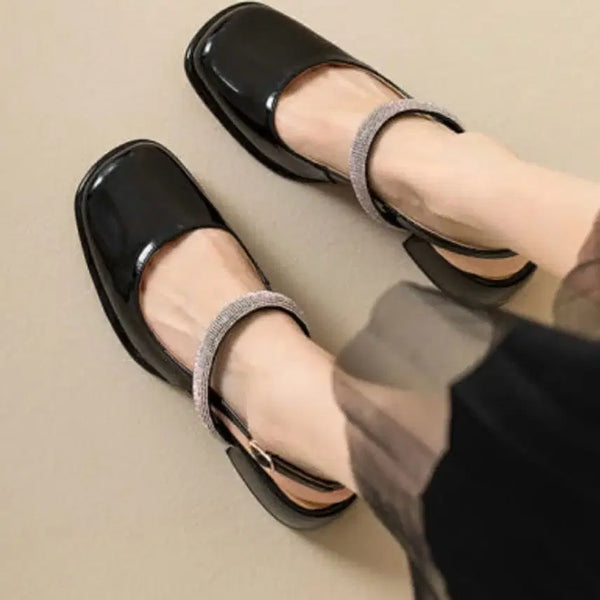 [BUNJANG] Vintage Chunky Heel Mary Jane Pumps / 빈티지 청키힐 메리제인 펌프스