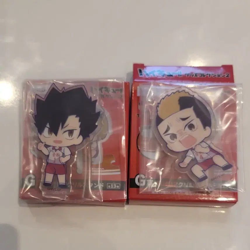 [BUNJANG] Haikyuu!! Nekoma FURYUJI G Prize Mini Acrylic Stands - Kuroo & Taketora Bundle Set / 일괄)하이큐 네코마 후류쿠지 g상 미니 아크릴 쿠로오 타케토라