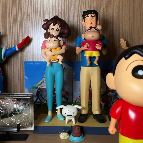 [BUNJANG] Crayon Shin-chan Shin-chan's Family Resin Figure / 짱구는 못말려 짱구 가족 레진피규어
