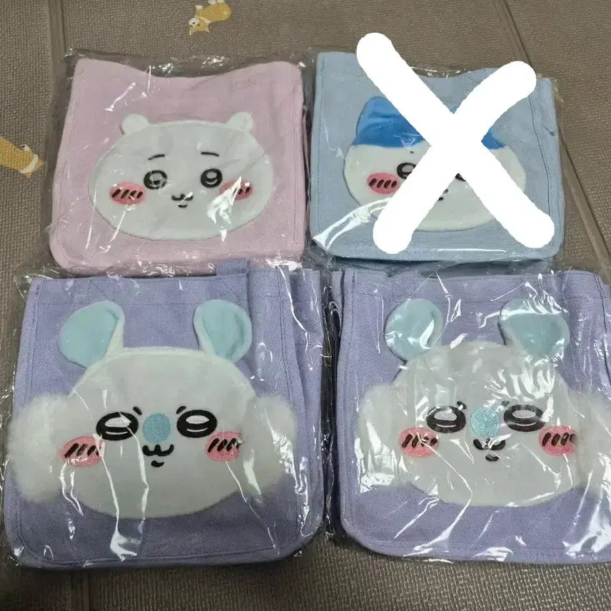 [BUNJANG] Chiikawa 2-Way Mini Tote Bag (Hachiware & Momonga) / 치이카와 2WAY 미니 토트백 하치와레가방 모몽가가방