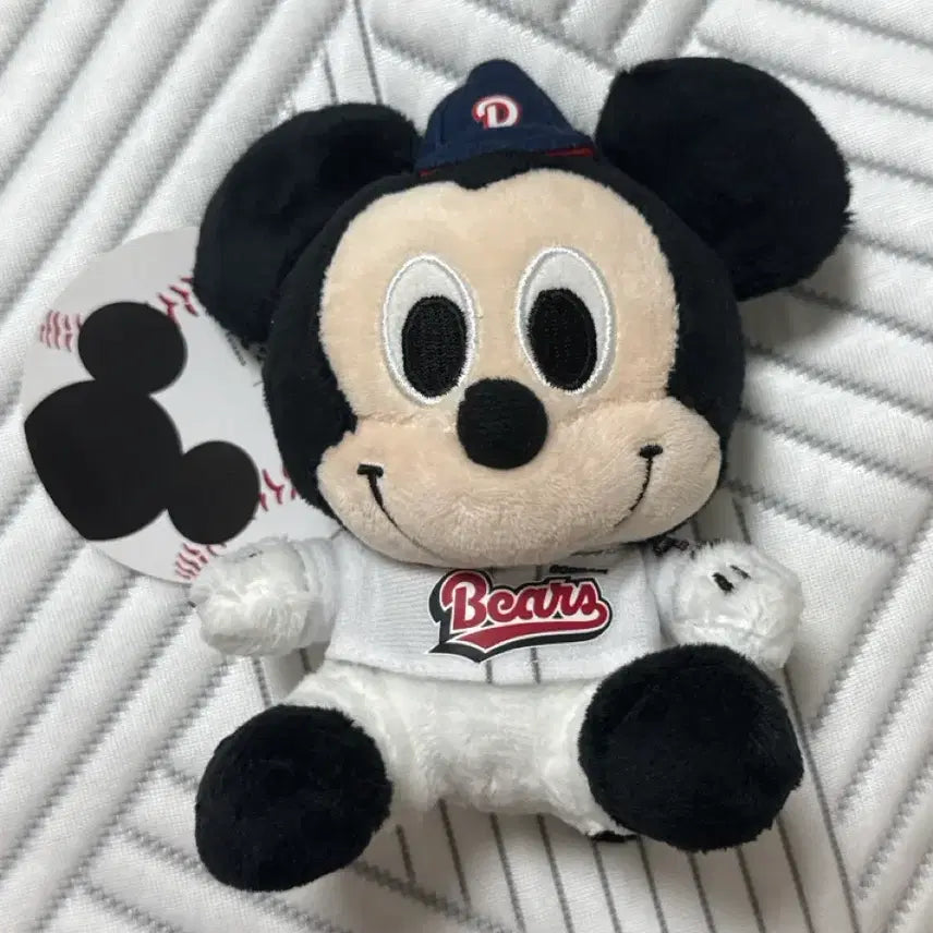 [BUNJANG] Doosan Bears Baseball Mickey Mouse Plush / 두산베어스 야구 유니폼 미키 인형