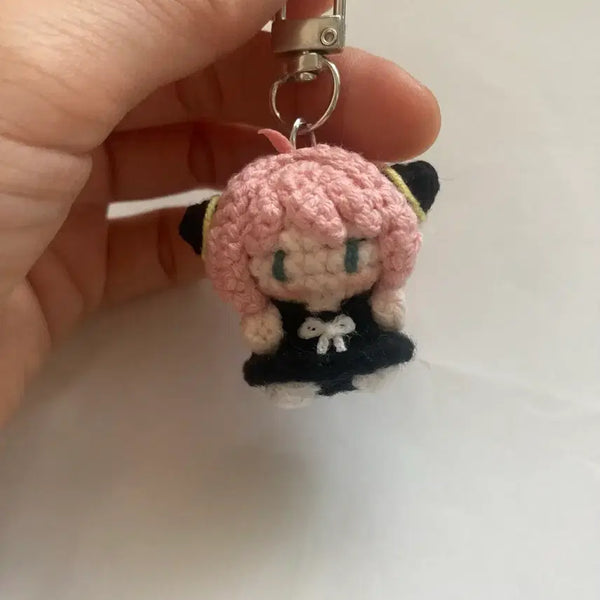 [BUNJANG] Anya Forger Knitted Mini Keychain / 아냐포져 미니뜨개 키링
