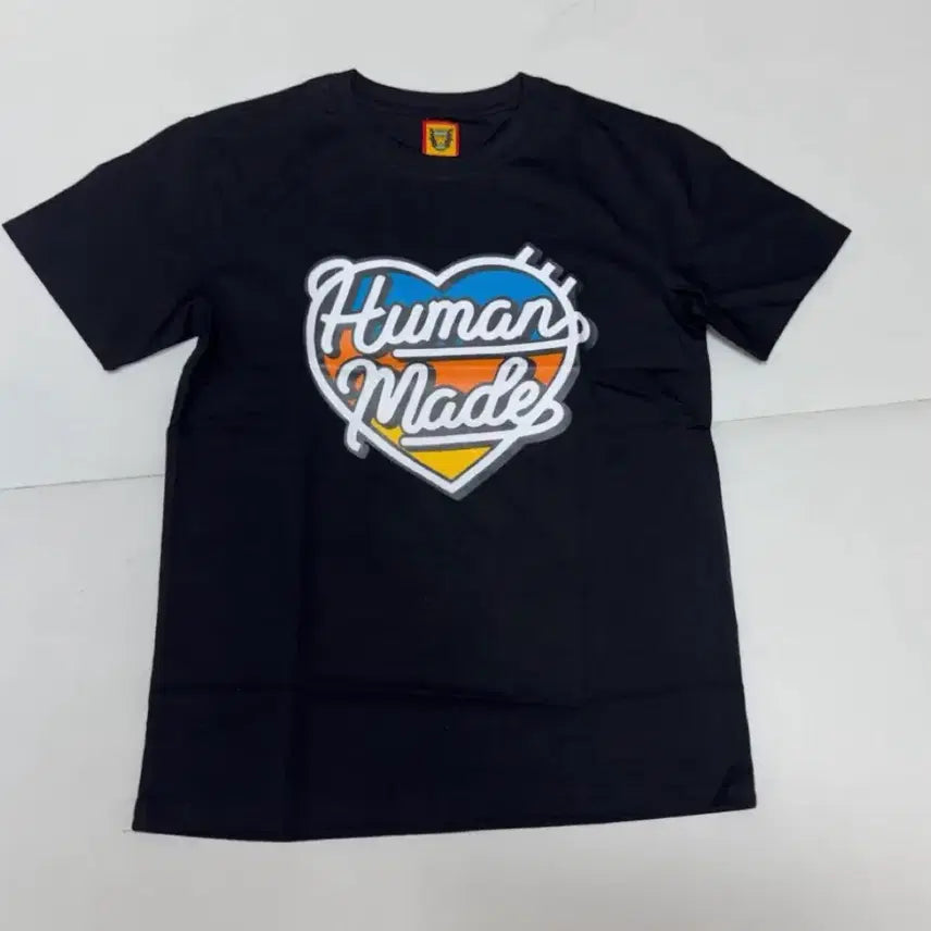 [BUNJANG] Human Made Heart Logo T-Shirt Black S / 휴먼메이드 하트 로고 반팔티 블랙 s