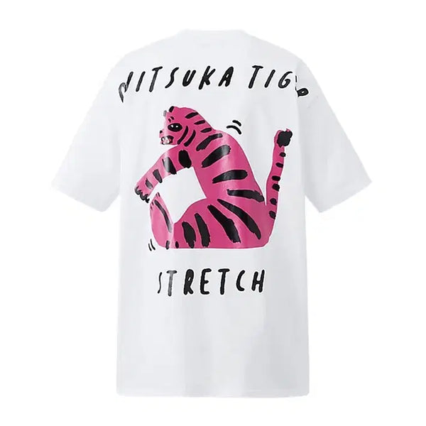 [BUNJANG] Onitsuka Tiger Stretch Graphic T-Shirt White XL / [[XL] 오니츠카타이거 호랑이 스트레치 그래픽 반팔티셔츠@775