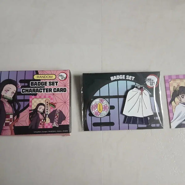 [BUNJANG] Demon Slayer CGV Badge Set Kanawo, Genya, Inosuke Bundle Set / 귀멸의 칼날 CGV 뱃지 카나오 겐야 이노스케 일괄