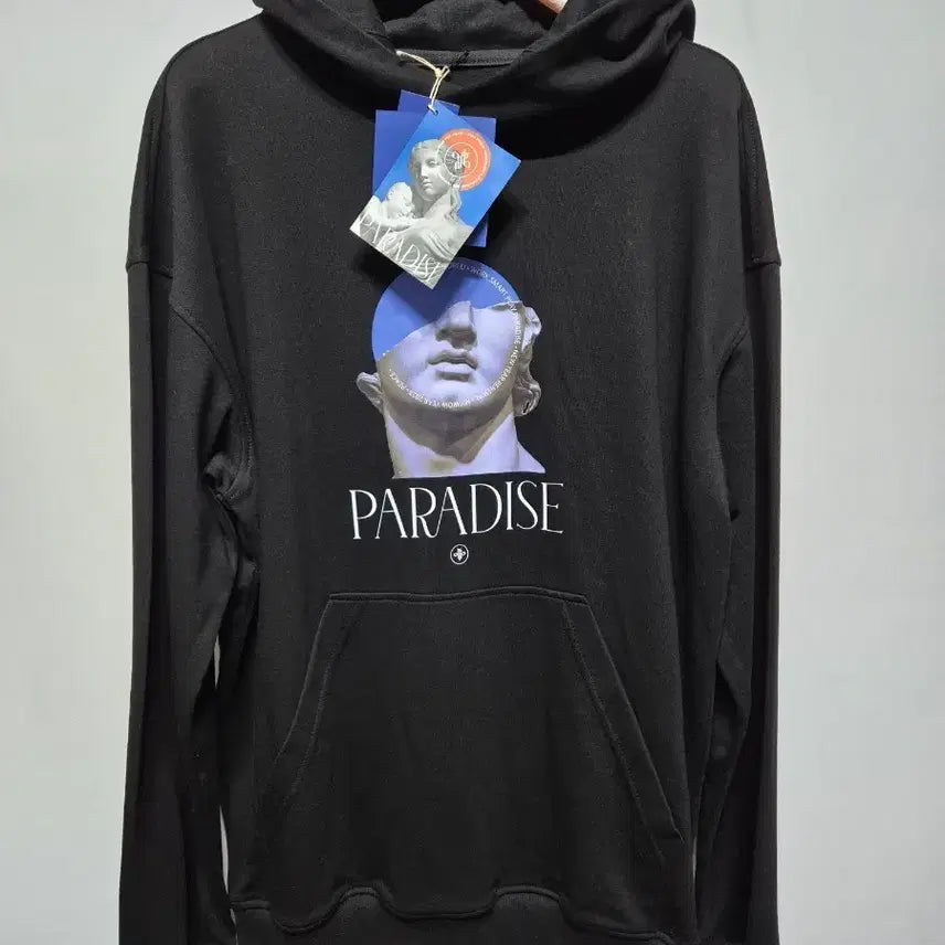 [BUNJANG] BARBARA PARADISE Graphic Hoodie Black L / 바바 파라다이스 그래픽 후드티 블랙 L