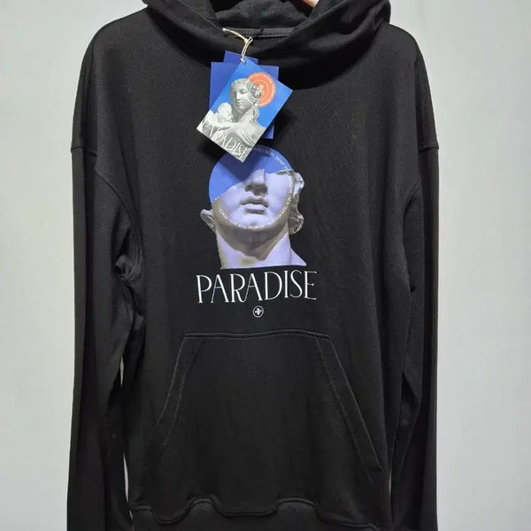 [BUNJANG] BARBARA PARADISE Graphic Hoodie Black L / 바바 파라다이스 그래픽 후드티 블랙 L