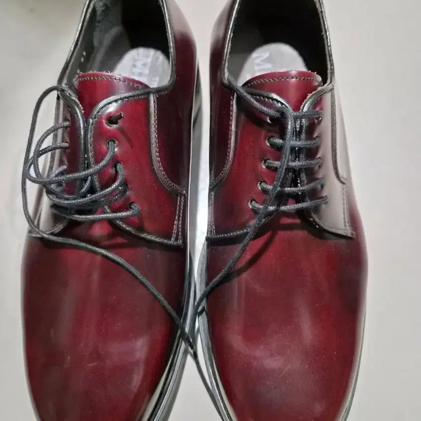 [BUNJANG] Miso-pe Spanish Imported Leather Shoes (Wine Color, Size 260) / 정가36.8만원 미소페 스페인 수입 260 구두(새상품)