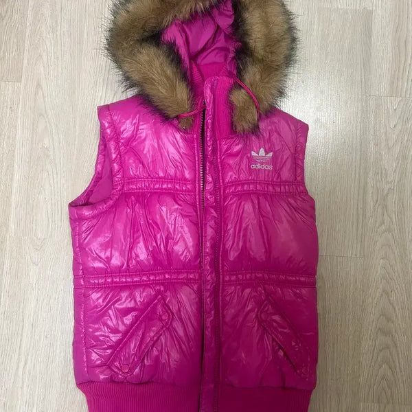 [BUNJANG] Adidas Pink Padded Vest 90 Size / 아디다스 핑크 패딩 조끼
