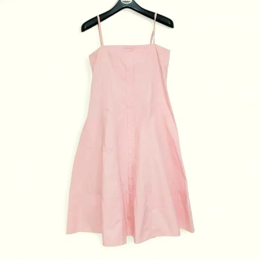 [BUNJANG] Women's Sleeveless Pink Midi Dress / 55 여성 민소매 원피스 핑크 나시 여자 스커트 치마 탑원피스 핑크색