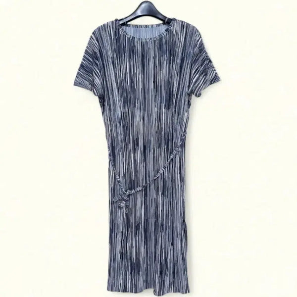[BUNJANG] Women's Short-Sleeve Pleated Dress / 55 새상품 여성 반팔 원피스 플리츠  원피스 여자 원피스 새제품