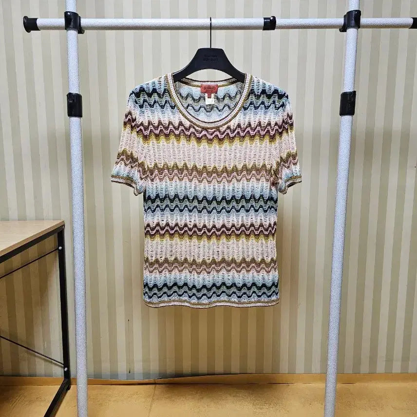[BUNJANG] M Missoni Knit Cotton Multi-Pattern Women's Size 48 / 미쏘니 니트 코튼 여성 48