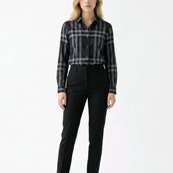 [BUNJANG] Burberry Check Pattern Shirt Black / (새상품)버버리 체크 패턴 셔츠 블랙
