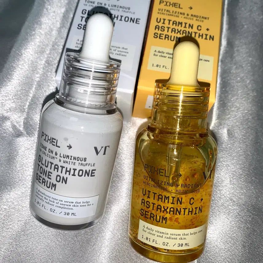 [BUNJANG] VT Glutatione Tone-Up Serum + Vitamin C Astaxanthin Serum Bundle Set / (새상품/일괄) VT 글루타치온 톤온 세럼 + 비타민C 아스타잔틴 세럼