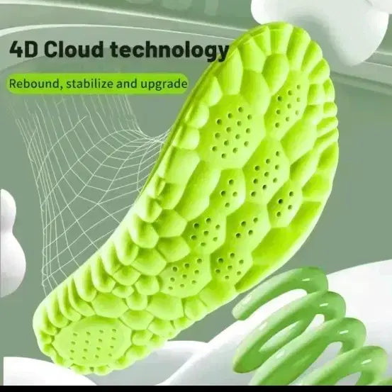 [BUNJANG] 4D Cloud Tech Cut-to-Fit Sports Insoles (Set of 4) / 4D 클라우드 기술 잘라쓰는 스포츠 깔창 (새상품)4피스 - 2쌍