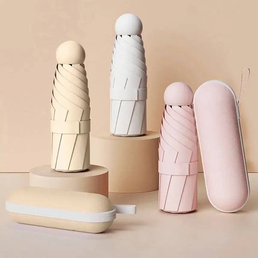 [BUNJANG] Portable Sun Umbrella (White/Pink/Sky Blue) / 휴대용 암막 양산 우산 (화이트 / 핑크 / 스카이블루)