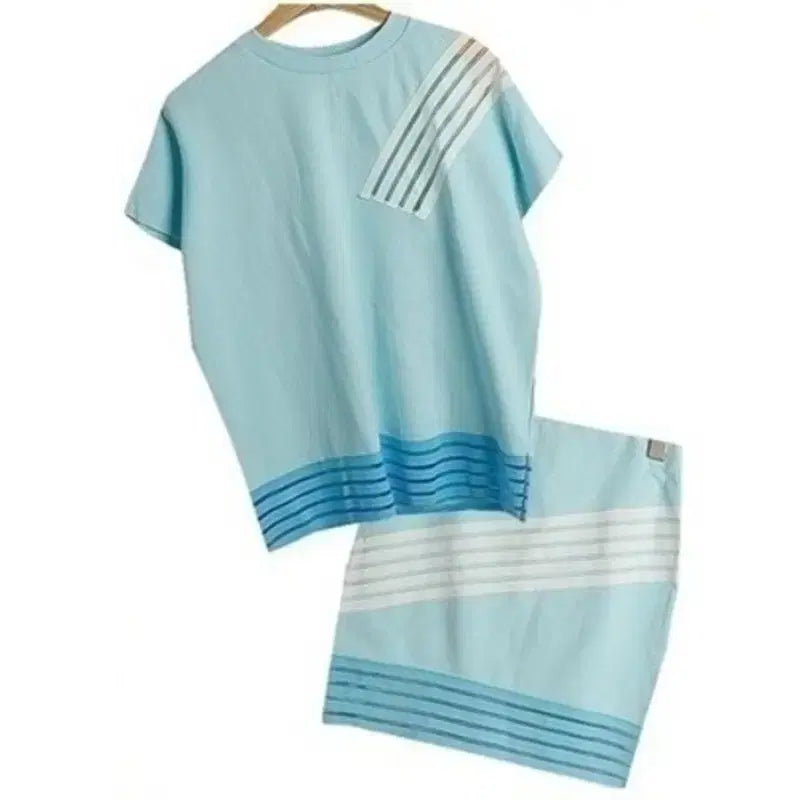 [BUNJANG] High Quality Skirt Set Blue / 고퀄 스커트 한벌 세트/블루