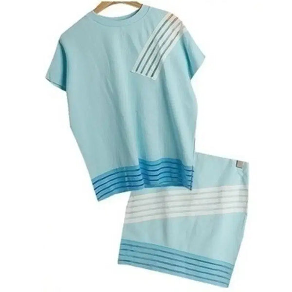 [BUNJANG] High Quality Skirt Set Blue / 고퀄 스커트 한벌 세트/블루