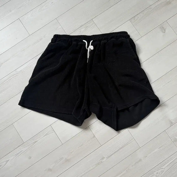 [BUNJANG] Terry Cloth Shorts (One Size Fits Most) / 타올재질 쇼츠 팬츠(프리사이즈)