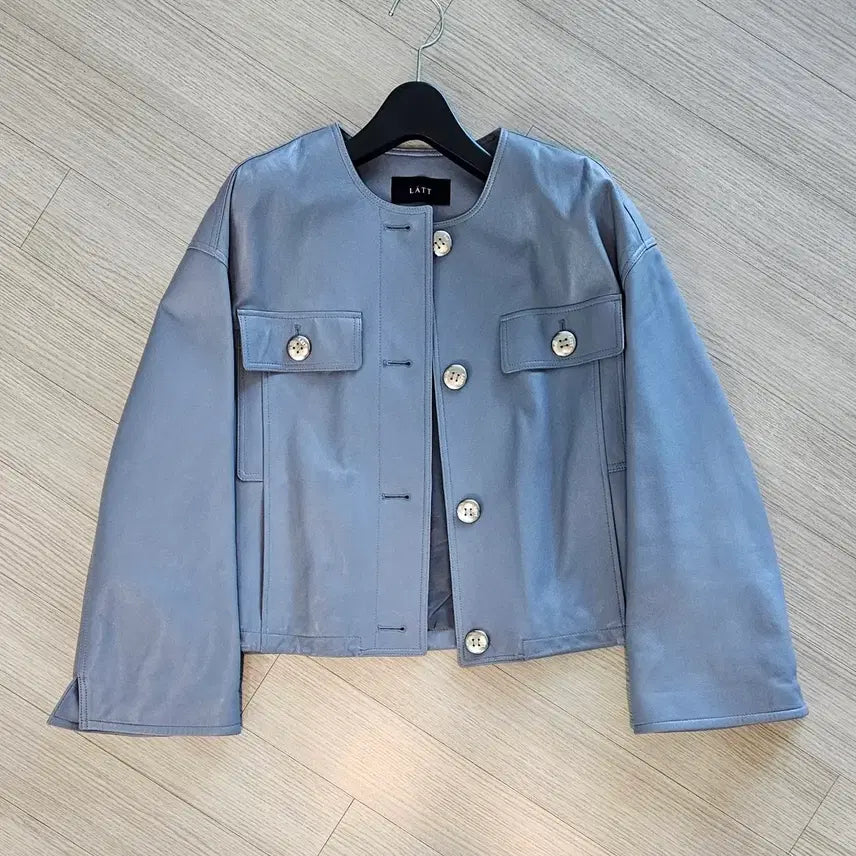 [BUNJANG] LATT Lambskin Leather Jacket / 한섬 래트 LATT 램스킨 레더 자켓