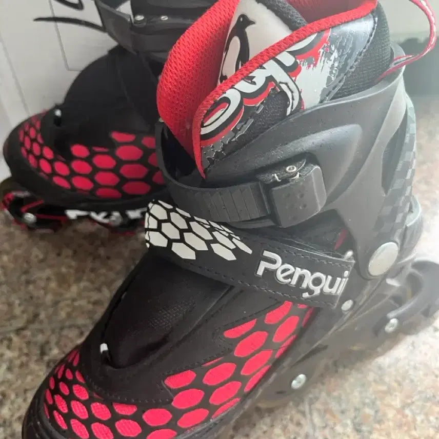 [BUNJANG] Penguin Inline Skates Black/Red / 펭귄 인라인 스케이트 블랙/레드 급처 MZS767